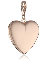 14k Rose Gold High Polish Heart Charm