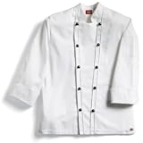Dickies Master Chef Coat w/Stud Buttons White
