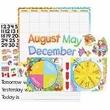Trend T8302 Monthly Calendar (With Cling) Bulletin Board Set, 17 x22