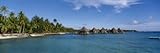 IMAGE OF Beach Huts on the Water, Kia Ora Village, French Polynesia Photographic Poster Print by Panoramic Images , 32x96