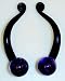 Left Face Myterra Gemstone 4'' Cabinet Pull Knob.Myterra's Brazilian Amethyst is a quartz gem with trace amounts of iron or manganese that vary colors from dark purples to delicate lavenders.