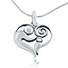 Sterling Silver Mother and Child Heart-Shaped, title=