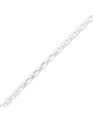 Sterling Silver 4.4mm Oval Rolo Necklace - 24 Inch