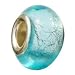 LovingtheBead &copy; 'Trendy Turquoise' Murano Glass Slide-on & Slide-Off Bead Charm