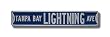 TAMPA BAY LIGHTNING "TAMPA BAY LIGHTNING AVE" Authentic METAL STREET SIGN (6" X 36")