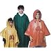 Ein (1) Kinder-Notfall-Regenponcho in rot