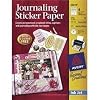 Avery 8-1/2 Inch by 11 Inch Ink Jet Sticker Paper with CD, Matte White, 4 Per Package
