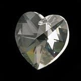 Swarovski Crystal Heart Pendant 6202 18X17mm 