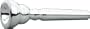 Schilke Standard Series Trumpet Mouthpiece Group I In Silver 12A4a Silver