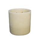 Mr. Light 7.5 x 7.5 Round Ivory Wax LED Candle