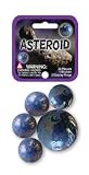 Mega Marbles - ASTEROID Marbles Net (1 Shooter Marble, 24 Player Marbles & 2 Display Rings)