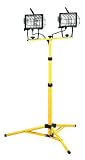 Voltec 08-00211 1000-Watt Halogen Tripod Worklight, 6-Foot, Yellow & Black
