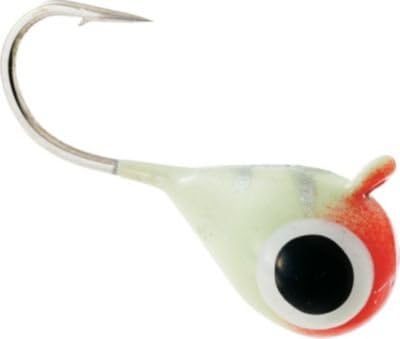 Custom Jigs CT5-CS-12 10 Hook Chekai Size 5mm Jig (1-Pack), Tungsten Pink/Glow