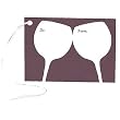 Burgundy Wine Glass Gift Tags