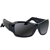 Tri Spec Zeiss Lens Bluetooth Sunglasses w/Built-in MP3/Phone Controls & Retractable Stereo Earbuds (Black Frame)