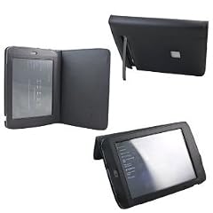 MiTAB Echte Schwarze Premium Leder Flip Trage Tasche / Cover F�r Das Neue Archos 101 G9