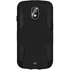 Amzer® Silicone-Perforated PolyCarbonate Hybrid Case - Black/ Black for Google / Samsung GALAXY Nexus