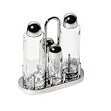 Alessi 4-Piece Stainless Steel Condiment Set