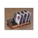 Distinctions Punched Metal & Wood CD Organizer, Polished Metal/Black Wood (ELD23533)