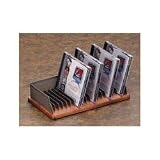 Kitchen & Housewares : Distinctions Punched Metal & Wood CD Organizer, Polished Metal/Black Wood (ELD23533)