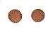 1937 Wheat US Copper One Cent Penny Coin Cufflinks