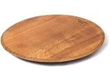 True Fabrications Used Wine Oak Barrel Serving Tray (used in wine production 2-5 years)