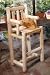 Rustic Bar Height Bistro Chair 3B