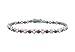 Read Ruby and Diamond Tennis Bracelet : 18K White Gold - 5.00 CT TGW Details Ruby and Diamond Tennis Bracelet : 18K White Gold - 5.00 CT TGW