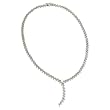 CZ Sterling Silver Leaf Necklace