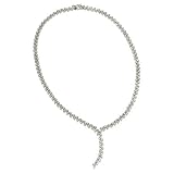 CZ Sterling Silver Leaf Necklace