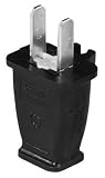 Plugs & Connectors: Spring Action Plug, 15 Amp Black