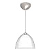 Besa Lighting Nina Clear/Opal Satin Nickel Mini Pendant