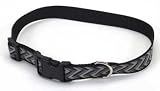 Lazer Brite Adj Reflect Collar Lg 1 Black Zigzag