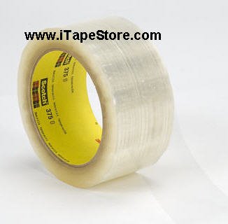 3M Scotch(R) Box Sealing Tape 375 Clear, 1.9 x 60 yds (48mmx50m) per roll