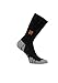 Eurosock Vitalsox Crew Black/Silver MD (Men's 7-9, Women's 8-10)