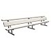 Aluminum 15ft Players Bench with Storage Shelf