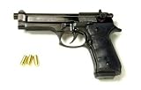 F 92 Black Blank Firing Gun 9mm - Starter Pistol