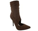 SUEDE CUT-OUT BOOTIE