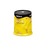 Sony DVD-R 16x Recordable DVD (4.7GB) - 100 Disc Spindle