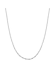 Sterling Silver 1.5-mm Diamond-cut Alternate Ball & Bar Chain (18 Inch)