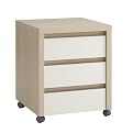 Network Nesting Mobile Cabinet - Maple/ White