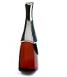 Black Cherry Amber and Sterling Silver Modern Pendant