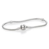 Silver Heart Charm Toggle Bracelet Satin Lined Gift Boxed