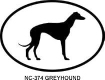 GREYHOUND Oval Bumper Sticker
