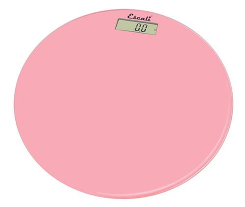 HealthPersonalCare: Escali B180RSP Glass Platform Bathroom Scale, Soft Pink
