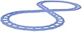 National Products Figure 8 Conversion Track Set for Talking Train