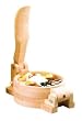 ITALIAN CHEF Wood Tortilla Maker Stamper Stamp Press NEW