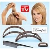 Bumpits Hair Volumizing Leave-In Inserts, Dark Brown/Black 3 ea