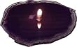 Agate Rock Candle - Purple