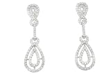 14KT White Gold 0.65ct. Dangle Diamond Earring